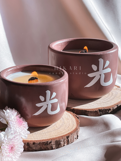 Vela em copo personalizada