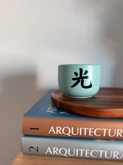 Vela média verde água - Edição black week