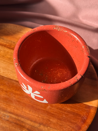 Vela vermelha e brilho