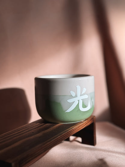 Vela média matcha latte - Edição black week