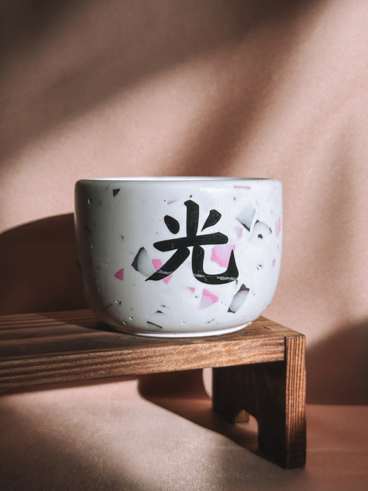 Vela pequena efeito terrazo - Edição black week