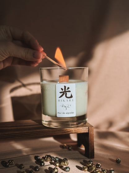 Vela em copo vidro 30cl