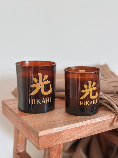 Vela de vidro âmbar Momiji 紅葉