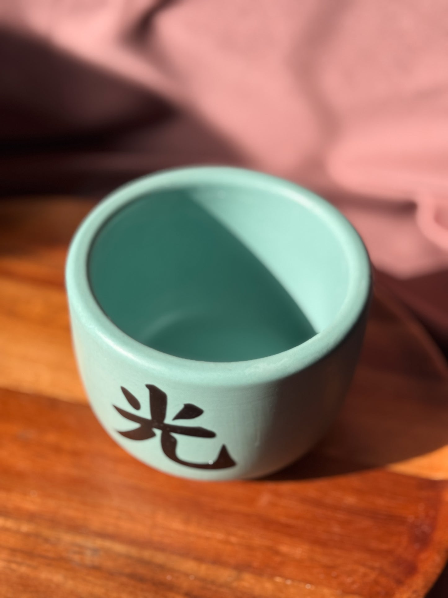 Medium light green candle - Black Week edition