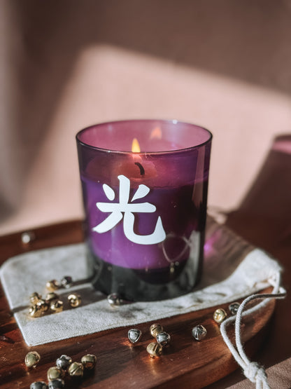 Vela em copo vidro 30cl