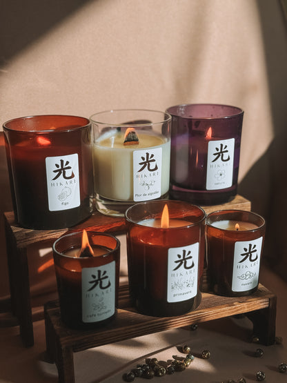 Vela em copo vidro 20cl