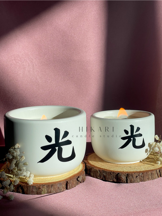 Vela em copo personalizada