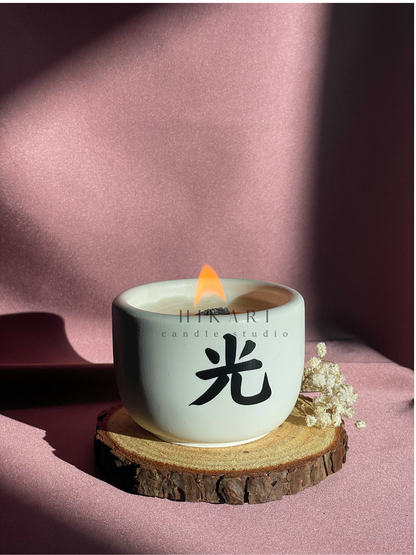 Vela em copo personalizada