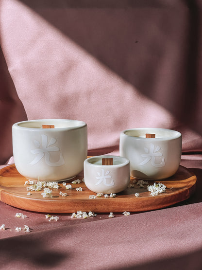 Vela em copo personalizada